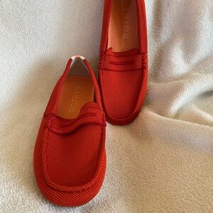 Rothy's Red Clementine Driver Loafers